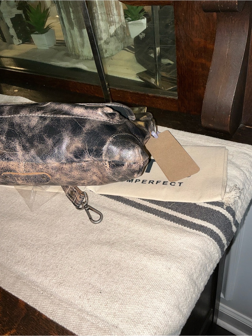 NWT Bed Stu Leather Greenway Handbag Crossbody Bag Black Lux MSRP $265 - Picture 12 of 16